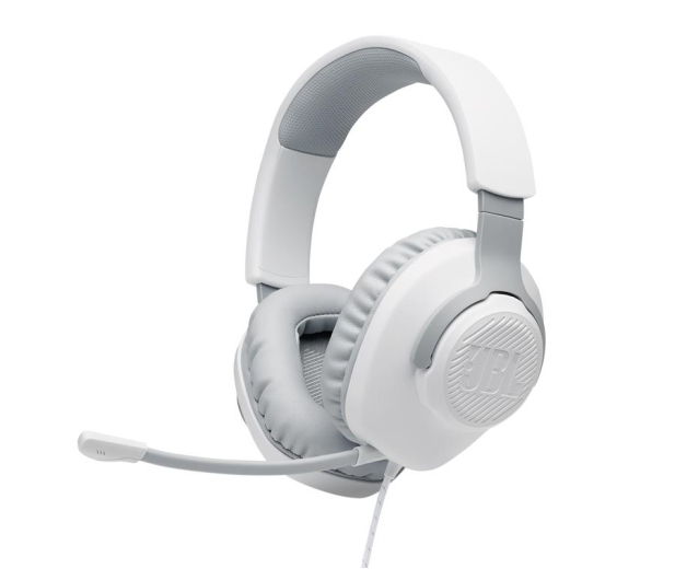 JBL Quantum 100 przewodowe biale - 584354 - zdjęcie